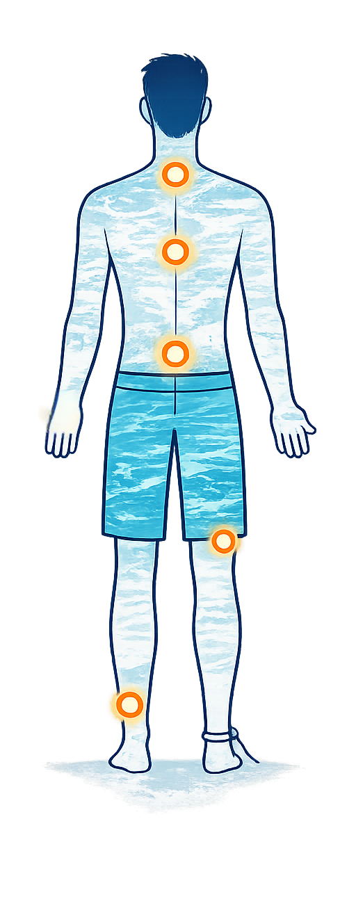 Back body pain diagram